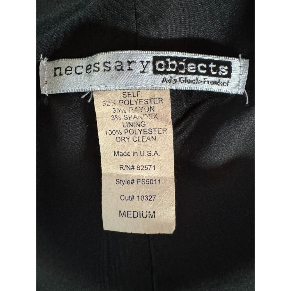 Necessary Objects Womens Medium Black Sleeveless … - image 4